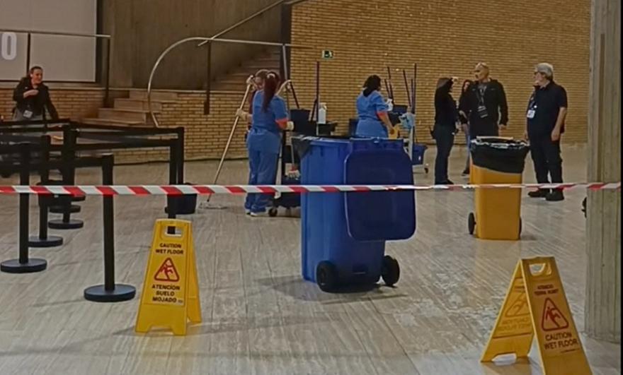Διαρροή στο κλειστό της Μπανταλόνα λίγες ώρες πριν τον τελικό της ΑΕΚ!