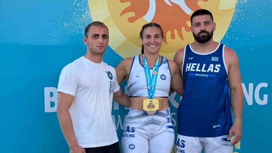 Στεφανία Ζαχείλα: Χρυσό μετάλλιο στο World Series Beach Wrestling στο Βιετνάμ