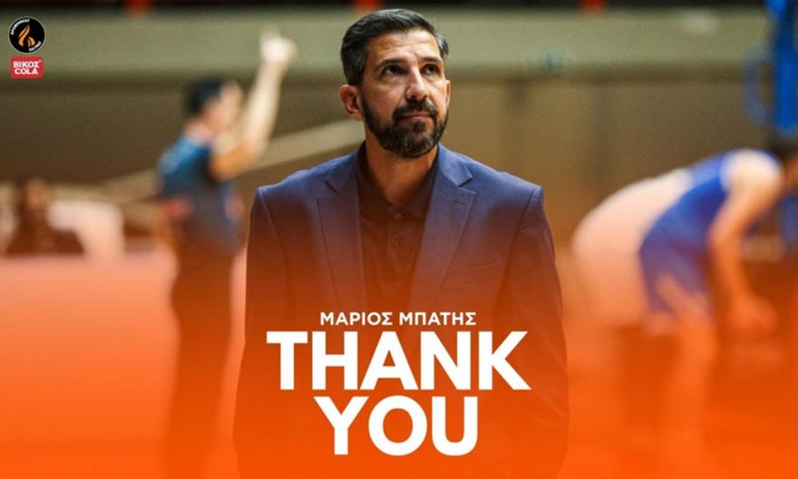 Τέλος ο Μπατής από την τεχνική ηγεσία του Προμηθέα