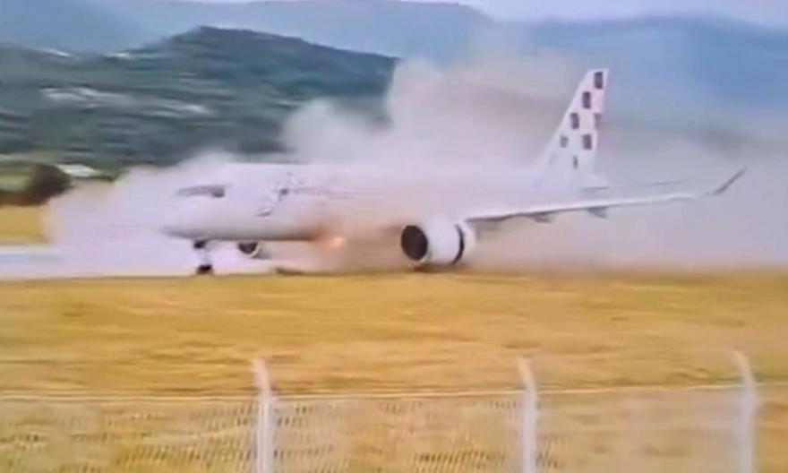 Κροατία: Airbus με 130 επιβάτες «γλίστρησε» στον διάδρομο του αεροδρομίου!