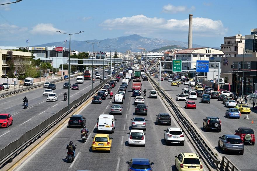 Η κίνηση στους δρόμους της Αθήνας