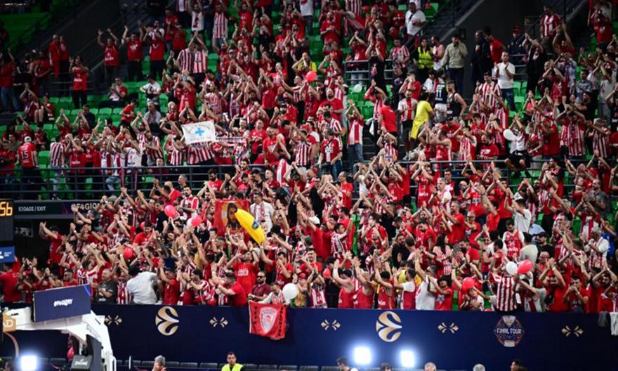 Ερυθρόλευκη απόβαση για το Final 4: Σχεδόν 14.000 οπαδοί του Ολυμπιακού στο Telekom Center!