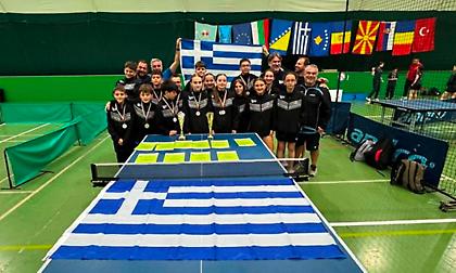 Βαλκανικό Πρωτάθλημα πινγκ πονγκ U11 & U13: Στα πέντε μετάλλια κλείνει η συγκομιδή της Ελλάδας
