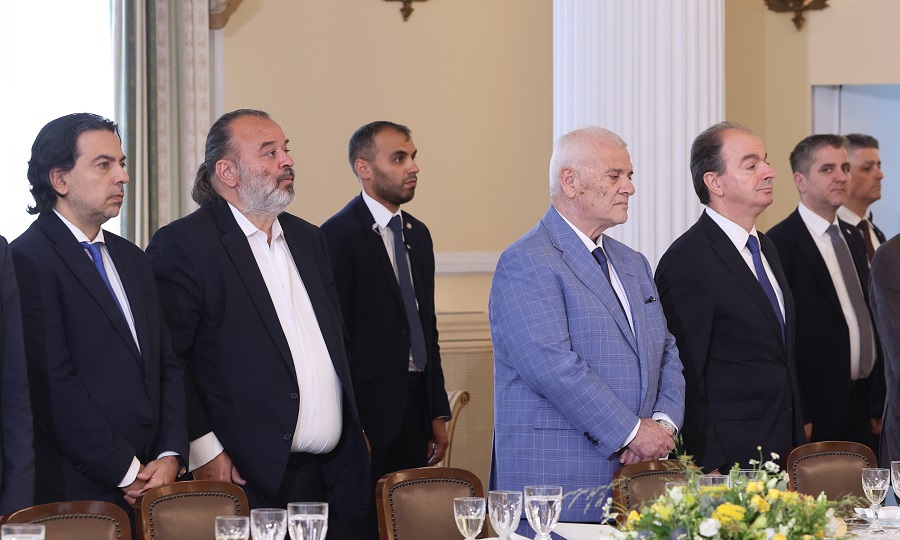 ΑΕΚ: Ηλιόπουλος και Μελισσανίδης στο επίσημο γεύμα του ΠτΔ
