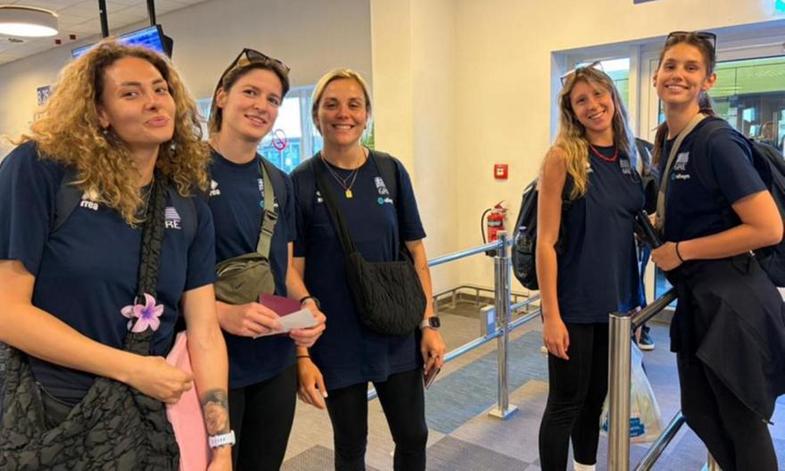 Η αποστολή της Εθνικής βόλεϊ γυναικών για Κροατία
