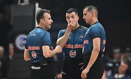 Οι διαιτητές του Game 2 των τελικών μεταξύ Παναθηναϊκού και Ολυμπιακού