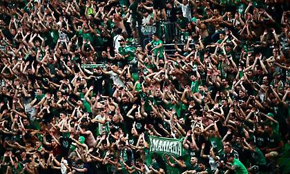 Τρελαμένοι οι οπαδοί του Παναθηναϊκού: Sold-out το Telekom Center για την προβολή του πέμπτου τελικού