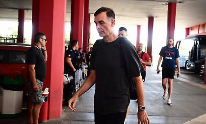 Η άφιξη του Ολυμπιακού στο ΣΕΦ δίχως τον Ντόρσεϊ για το Game 5