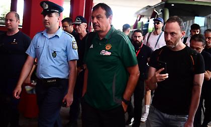 Άπαντες παρόντες στην άφιξη του Παναθηναϊκού στο ΣΕΦ για το Game 5 των τελικών