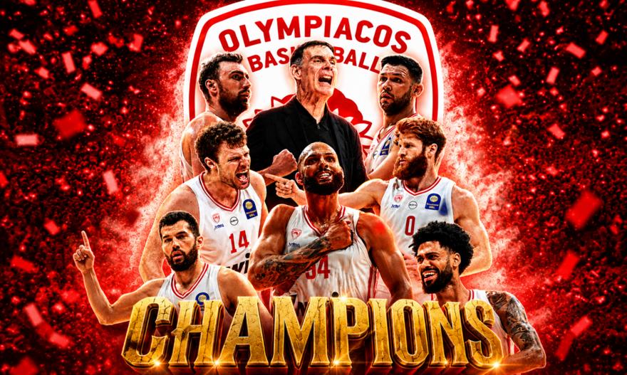 Κυρίαρχος Ολυμπιακός, έβαλε… κερασάκι με πρωτάθλημα στην ιστορική σεζόν του!