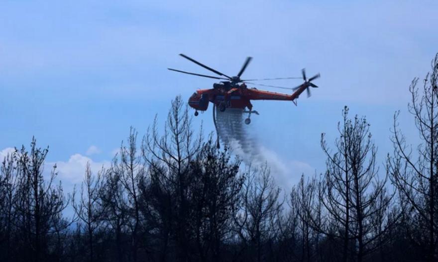 Ροδόπη: Φωτιά στην Παλαιά Κρωβύλη – Επιχειρούν εναέρια μέσα