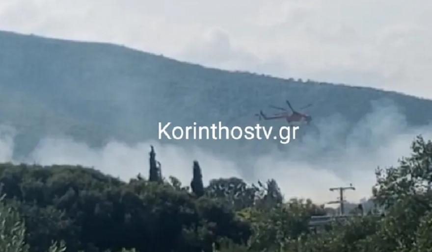 Οριοθετήθηκαν οι πυρκαγιές που ξέσπασαν σχεδόν ταυτόχρονα σε Αγγελόκαστρο και Άνω Αλμυρή στην Κορινθία