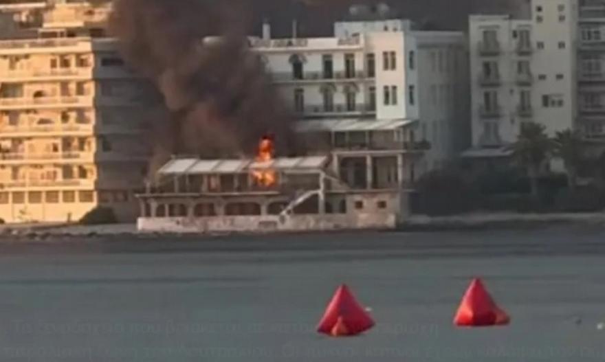 Υπό έλεγχο η πυρκαγιά σε εγκαταλελειμμένο ξενοδοχείο στο Λουτράκι