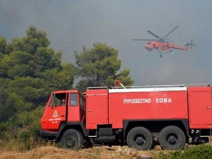 Πυρκαγιά σε χαμηλή βλάστηση στον Κίσσαμο Χανίων - Σηκώθηκαν εναέρια μέσα
