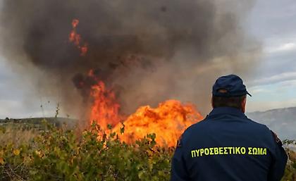 Φωτιά στην Πυλαία Θεσσαλονίκης- Μήνυμα από το 112
