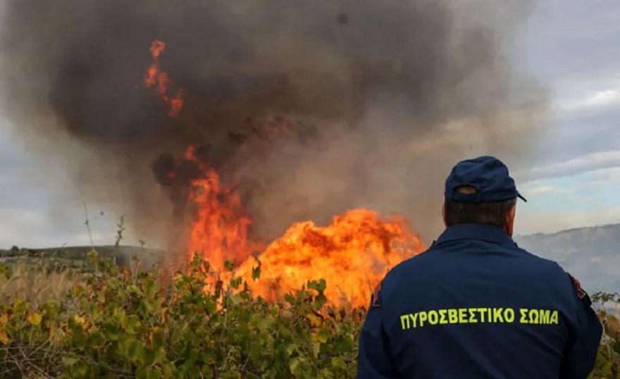 Φωτιά στην Πυλαία Θεσσαλονίκης- Μήνυμα από το 112