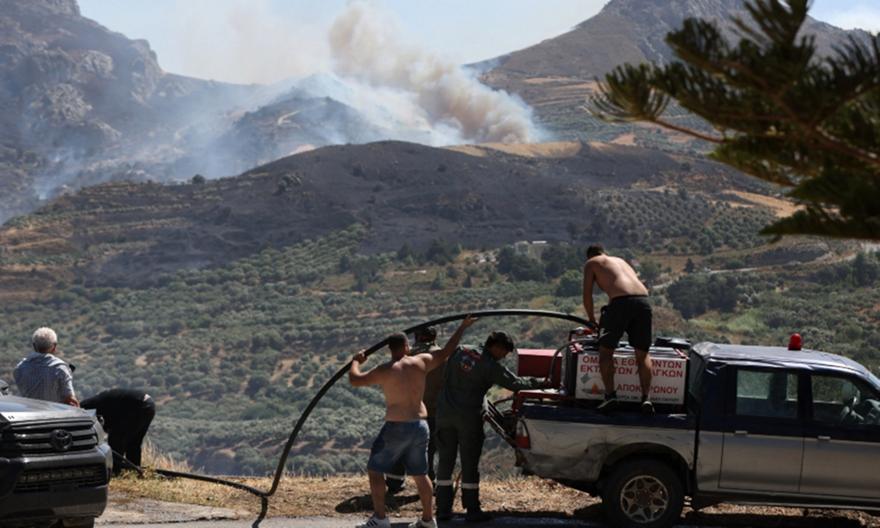 Φωτιές στο Ρέθυμνο: Στάχτη 45.000 στρέμματα σε δύο ημέρες (δορυφορική εικόνα)