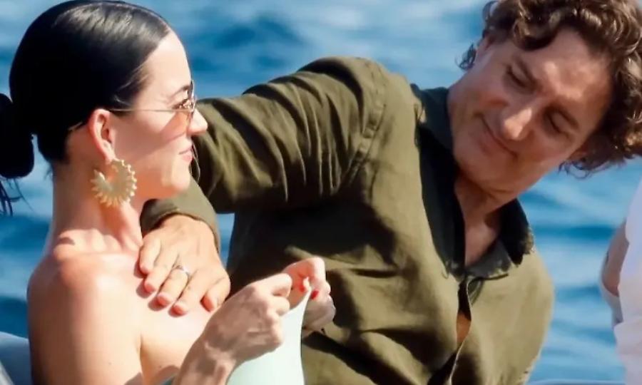 Κέιτι Πέρι: Ο Τζάστιν Τριντό της έβαλε αντηλιακό στο μπούστο – Οι τρυφερές φωτογραφίες