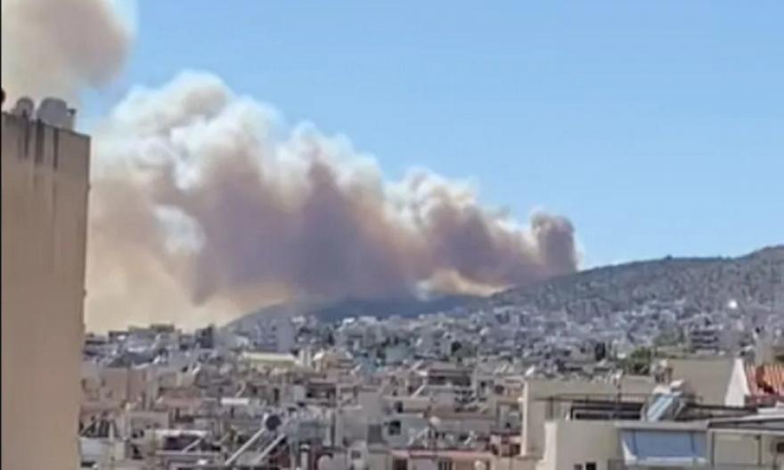 Φωτιά στον Ασπρόπυργο, κοντά στην Περιφερειακή Αιγάλεω - Επιχειρούν 9 εναέρια - 112 για ετοιμότητα!