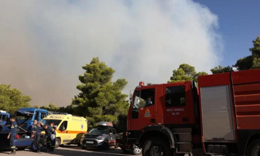 Φωτιά σε χαμηλή βλάστηση στο Καρύδι Λασιθίου - Εστάλη μήνυμα από το 112