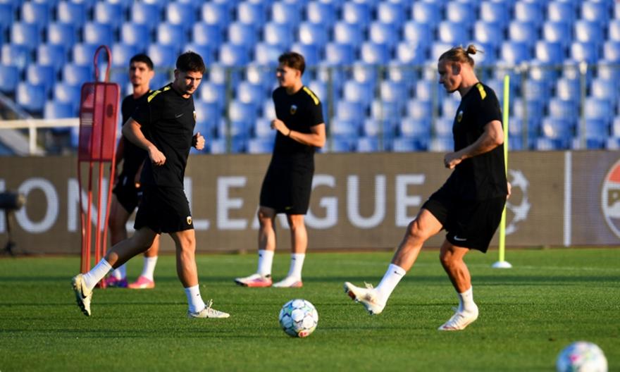 Η τελική πρόβα της ΑΕΚ στη Βουλγαρία - Πλάνα του bwinΣΠΟΡ FM 94,6