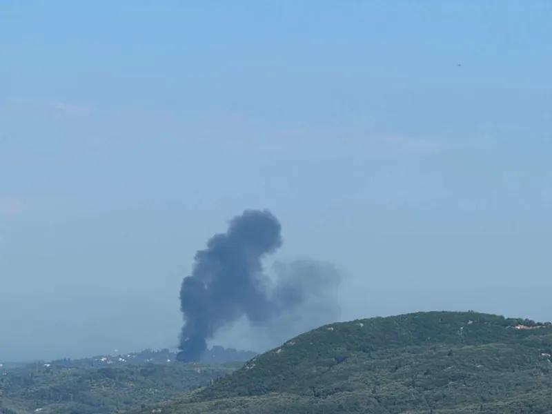 Υπό μερικό έλεγχο η φωτιά στην περιοχή Τεμπλόνι της Κέρκυρας