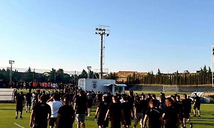 «Ντόπες» από τον κόσμο στην τελευταία προπόνηση του ΠΑΟΚ ενόψει Μπραν