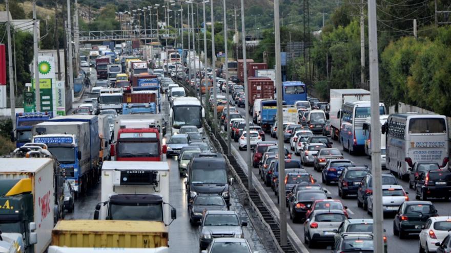 Η κίνηση στους δρόμους της Αθήνας