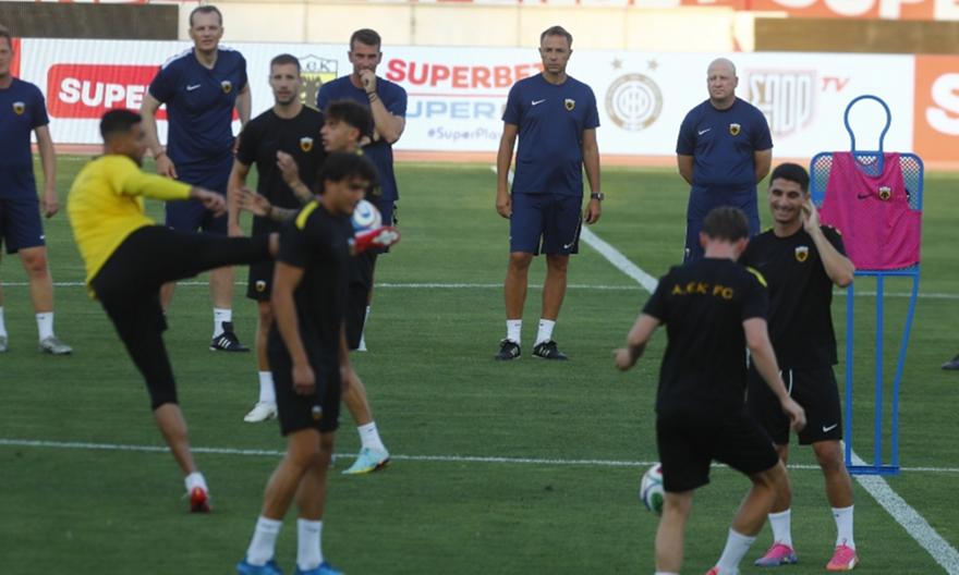 Live Streaming: Η η τελευταία προπόνηση της ΑΕΚ ενόψει Λέφκσι