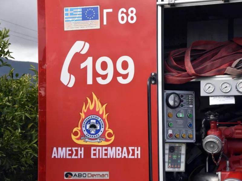 Πυρκαγιά σε χαμηλή βλάστηση στη Μουσθένη Καβάλας