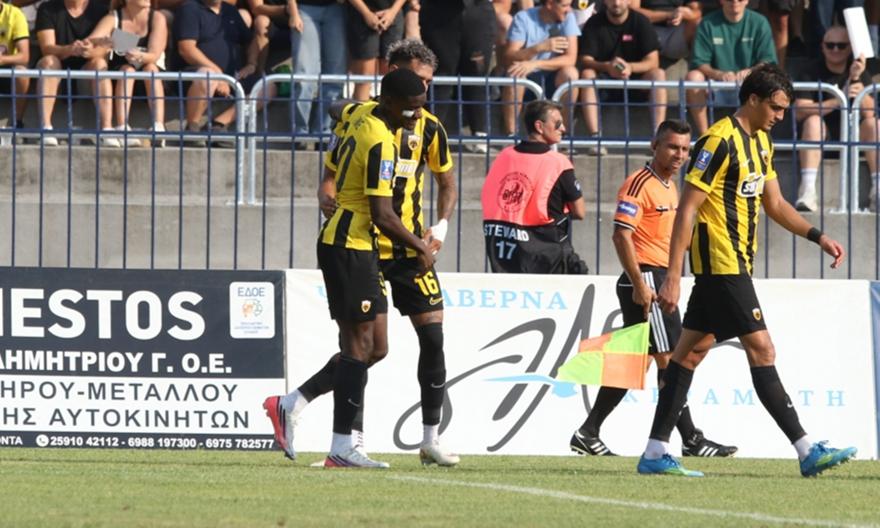 Ασίστ του Αριάγκα, νέο γκολ από φορ και 1-0 η ΑΕΚ στη Χρυσούπολη με τον Ζίνι!
