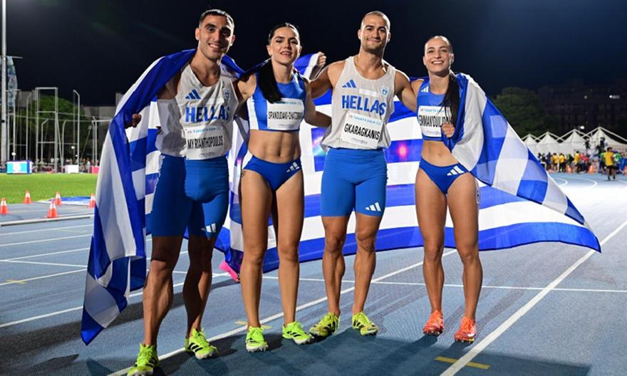 Χάλκινο για την Ελλάδα στη μικτή σκυταλοδρομία 4Χ100 στους Μεσογειακούς και 71ο μετάλλιο!