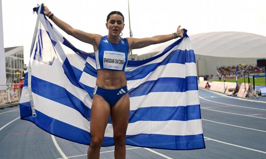 «Ασημένια» με σπουδαία επίδοση η Σπανουδάκη στους Μεσογειακούς Αγώνες
