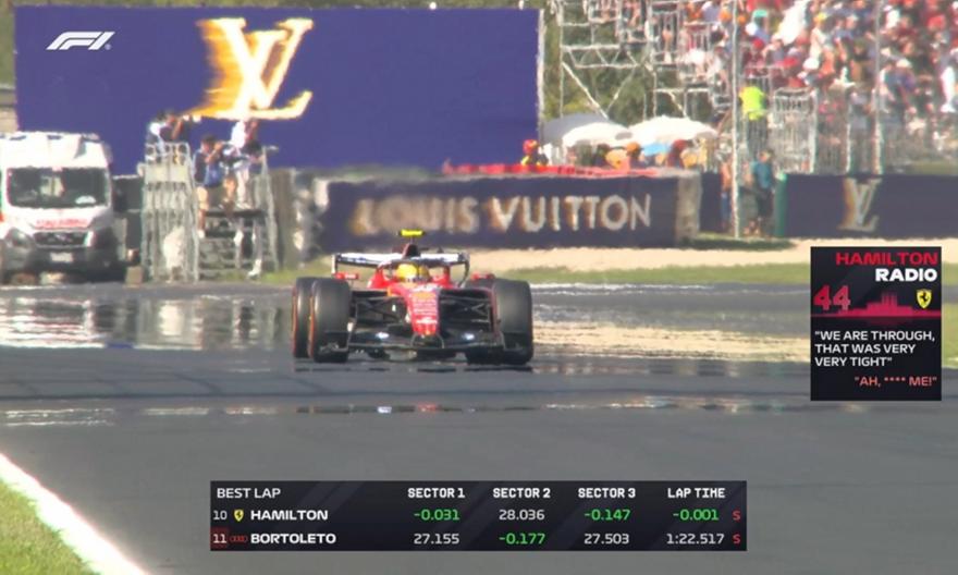Παρ' ολίγον κάζο για Ferrari: Στο Q3 ο Χάμιλτον για μόλις ένα χιλιοστό του δευτερολέπτου!