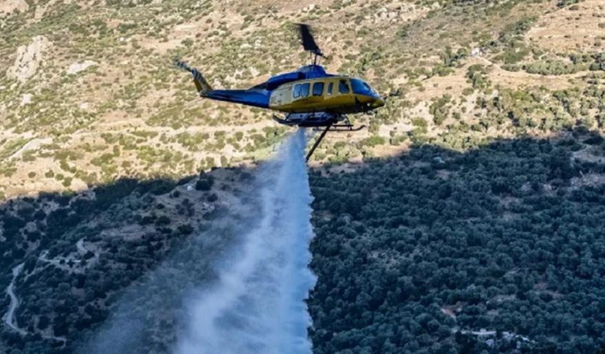 Λέσβος: Πυρκαγιά σε αγροτοδασική έκταση στην περιοχή Μέσα - Επιχειρούν 8 εναέρια