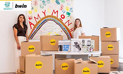 Η bwin στηρίζει έμπρακτα την Αμυμώνη με την κάλυψη αναγκών σε τρόφιμα
