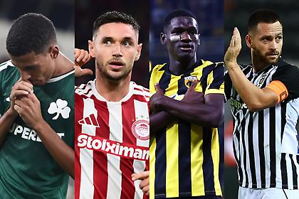 Stoiximan Super League: Με φόρα και Γιάρεμτσουκ ο Ολυμπιακός, βγάζει αντίδραση η ΑΕΚ στον Βόλο