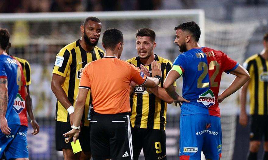 Κετσετζόγλου: «Έδειξε πάλι έλλειψη συγκέντρωσης η ΑΕΚ-Πέναλτι και στον Γιόβιτς αλλά και στο χέρι»