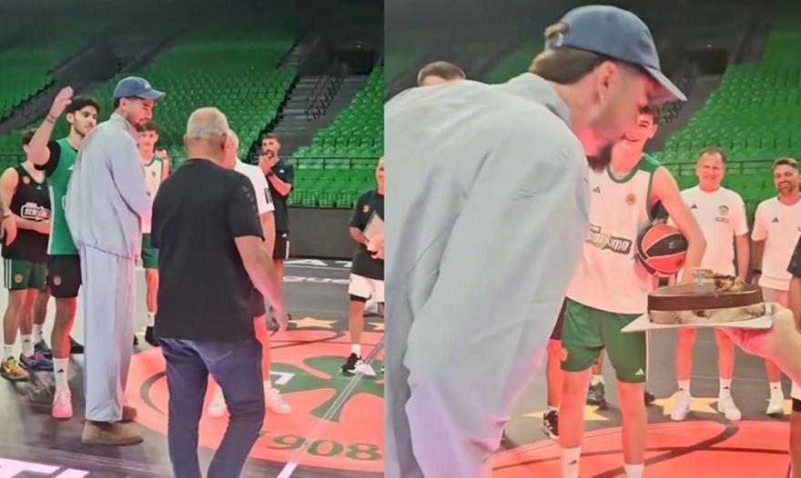 «Να ζήσεις Χουάντσο...»: Έκπληξη με τούρτα για τα γενέθλιά του στην προπόνηση του Παναθηναϊκού