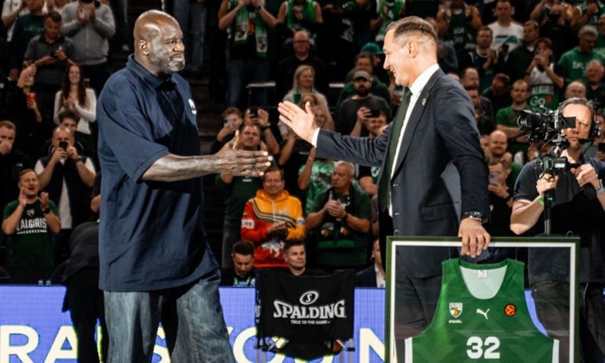 Ο Σακίλ έφτασε στη Zalgirio Arena για το Ζάλγκιρις-Ολυμπιακός - Βίντεο του bwinΣΠΟΡ FM
