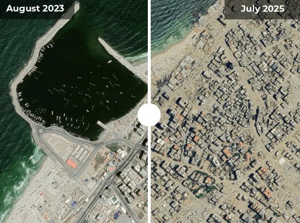 Οι νέες δορυφορικές εικόνες του Google Maps δείχνουν την κλίμακα της καταστροφής στη Γάζα