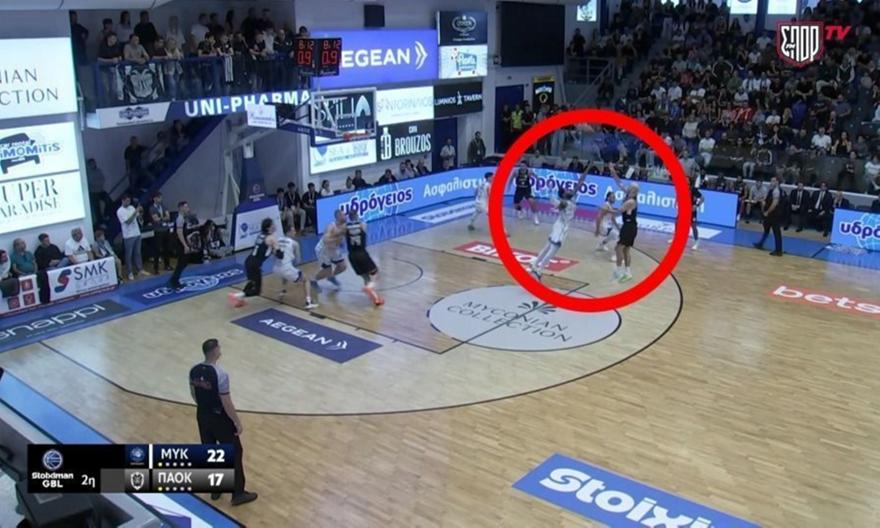 Το εκπληκτικό μακρινό φλόουτερ του Καλάθη σε λήξη επίθεσης του ΠΑΟΚ!