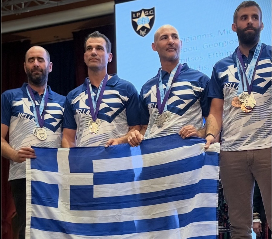Πολλά μετάλλια για την Ελλάδα στο Παγκόσμιο Πρωτάθλημα Πρακτικής Σκοποβολής με Λειόκανο