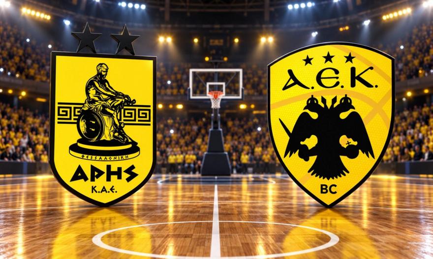 H «κιτρινόμαυρη» μάχη στο Nick Gallis Hall: Άρης-ΑΕΚ
