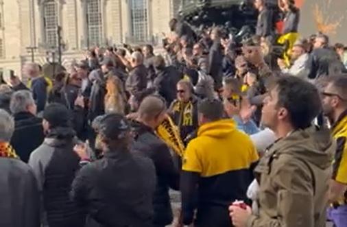 «Κιτρινόμαυρο» έγινε το Λονδίνο για χάρη της ΑΕΚ - Πλάνα του bwinΣΠΟΡ FM 94,6