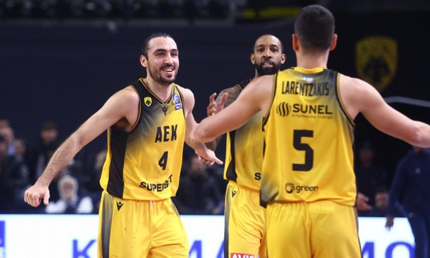 Τα highlights από τη δύσκολη νίκη της ΑΕΚ επί της Μυκόνου Betsson