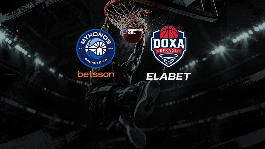 Live Streaming ΣΠΟΡ FM TV: Μύκονος Betsson BC-Δόξα Λευκάδας Elabet